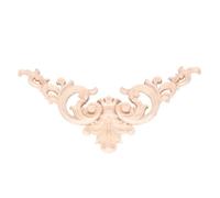 MAGICLULU 4 pièces Applique Bois Massif Sculpté Décor Angle pour Portes Armoires Lits Décoration Intérieure Style Européen