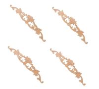MAGICLULU 4 Pièces Applique Sculpté Non Peint pour Décoration de Européen Détails pour DIY Décor de Chambre Ado