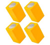 MAGICLULU 4 Pièces Boîte de Récupération des Lames Conteneur pour Lames de Rasoir Abs Jaune Résistance la Corrosion pour Salons de Beauté et Usines