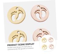 MAGICLULU 4 pièces Breloques Acier Inoxydable Charm DIY Pendentifs pour Fabrication Bijoux Bracelets Colliers