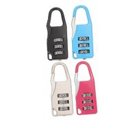 MAGICLULU 4 Pièces Cadenas de Bagage Code à Chiffres Serrures de Valise pour Étudiants et Noir Rose Bleu