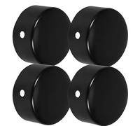 MAGICLULU 4 Pièces Capuchons de Fin de Main Courante Acier Inoxydable Accessoires Robustes pour Fixation de Garde-corps Escalier Protège-tube Compatible avec Poteaux Ronds pour Maison