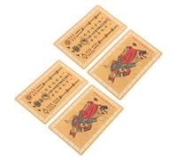 MAGICLULU 4 Pièces Carte Amulette Tai Sui 2027 Année du Chèvre | Souvenir du Nouvel An Chinois, Protection et Prospérité, pour Autel Familial et Port Quotidien