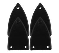 MAGICLULU 4 pièces Couvercle Truss Rod Guitare Noir Plastique Triangle Facile à Installer Accessoire de Remplacement pour Guitare Électrique Kit Accessoire