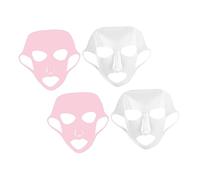 MAGICLULU 4 Pièces Couverture De Masque En Silicone Couvre-masque Antidérapant Pratique Couverture De Masque De Femmes Pour Femme Hydratant Silicium Soin Du Visage Rose Gel De Silice