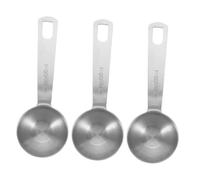 MAGICLULU 4 Pièces Cuillères à Mesurer Inox Tsp Précises pour Cuisine Pâtisserie Cuillères Café Robustes Acier Inoxydable Ustensiles Compacts pour Restaurant et