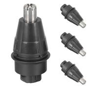 MAGICLULU 4 pièces de rechange pour tondeuse à poils de nez : tête lavable à l’eau, accessoires pour tondeuse à poils de nez pour hommes - embout pour outil d’épilation des du