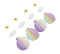 MAGICLULU 4 Pièces Décorations Suspendues Montgolfière Nuages pour Chambre Garçon Fille Anniversaire Ornement Nuage Suspendre Décoration Printemps Fin Année Maternelle Jardin Salle Classe