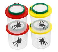 MAGICLULU 4 pièces Kit Exploration Insectes avec Loupe Grossissante Boîte Habitat Insectes pour Garçon Fille Éducatif Observation et Capture pour Nature Plein Air