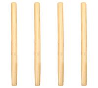 MAGICLULU 4 Pièces Manche en Bois de Remplacement pour Faucille et Houe, Accessoire de Jardinage Léger et Confortable à Tenir, pour Outils à Main