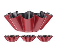 MAGICLULU 4 Pièces Moule à Flan En Acier Moule De Cuisson Réutilisable Pour Flans Et Gâteaux