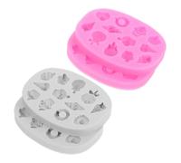 MAGICLULU 4 pièces Moules Silicone pour Gâteaux et Sucettes Forme de Glace Non-adhésifs Souples et Alimentaires pour Chocolat Fondant et Décoration de