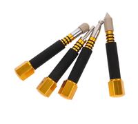 MAGICLULU 4 Pièces Outils de Réparation de Bosses sans Peinture Ensemble de Stylos de Débosselage pour Carrosserie Automobile Restauration Facile Surfaces Métalliques