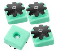 MAGICLULU 4 Pièces Pieds D'échafaudage Couvre-pieds D'échafaudage en Plastique Vert, Protection des Pieds de Scaffold et Tabouret, Insonorisant, Résistant à L'usure, pour Protéger les Sols
