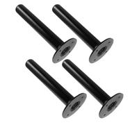 MAGICLULU 4 Pièces Support pour Disques D'haltères, Rack de Musculation Mural en Fer Noir, Rangement pour Disques D'entraînement, pour Poids et Barres D'haltère, Salle de Sport à Domicile