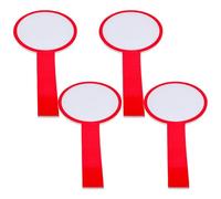 MAGICLULU 4 pièces Tableau Effaçable à Sec Portable pour Jeux et Enseignement Ardoise Blanche Légère Tableau Score Main pour Élèves et Juges Couleur Aléatoire Couleur Aléatoire