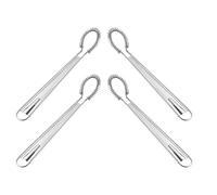MAGICLULU 4 pièces Œufs Manuel Acier Inoxydable Batteur Ressort Portable pour Cuisine à Main Robuste sans Électricité Mixer Compact pour Mélanger et Émulsionner