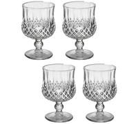 MAGICLULU 4 Pièces Verre À Vin Rouge Verres À Porto Gobelets À Vin Givrés Tasse À Whisky Verres Vintage Gobelet À Thé Glacé À Vin Givrés À Cocktails À Vin De Mariage