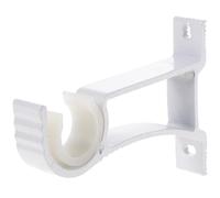 MAGICLULU 4 Supports de Tringle à Rideaux en Métal Épais Blanc Fixation Murale Robuste pour Tringles à Rideaux Crochets Muraux Compatibles pour Salon Chambre Cuisine Lourds