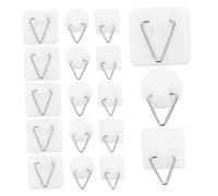 MAGICLULU 45 pièces Crochet Adhésif Mural pour Cadres Photo Plastique Robuste Support sans Trace pour Cadres Horloges Murales Adapté pour Dur et Murs Solides