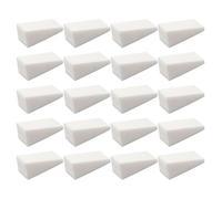 MAGICLULU 48 Pièces Éponges à Manucure Dégradée en Éponge Blanche Forme Coin Résistantes pour Application Maquillage Femme Nail Art Ongles