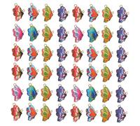 MAGICLULU 48 pièces Pendentifs en Alliage Coloré pour Création de Bijoux DIY Breloques Légères avec Suspendu Accessoires pour Colliers et Bracelets Artisanaux Mix Couleurs 48 pcs