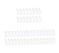 MAGICLULU 48pièces Étiquettes De Panier Transparentes Acrylique pour Organisation De Cuisine Étiquettes Suspendues Pratiques Et Idéales pour Identifier Les Contenus des Rangement