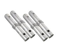MAGICLULU 4pcs Goupilles de Couplage pour Échafaudage en Fer Argenté, Connexion Facile et Robuste, Accessoires Polyvalents pour Divers Scénarios de Travail Mobile