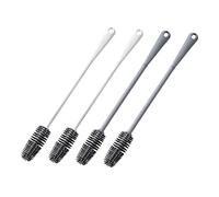 MAGICLULU 4pièces Brosse de Nettoyage pour Biberon Bocal Alimentaire et Résistant Manche Long Silicone Inodore