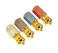 MAGICLULU 4pièces Flacon De Parfum Décoratif Verre Rechargeable Mini Conteneur Portable pour Voyages Et Huiles Essentielles