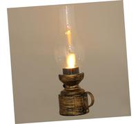 MAGICLULU 4Pièces Lampe à Huile LED Vintage Décoration Émulation de Flamme pour Intérieur pour Créer Une Festive Chaleureuse