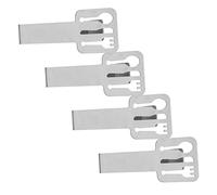 MAGICLULU 4pièces Pince à Nappe Acier Inoxydable Type Lot de Antidérapante pour Table Extérieur Et Pique-