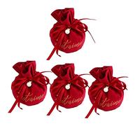 MAGICLULU 4pièces Sacs à Bonbons Pour Mariage Sacs- Portables Avec Cordon Pour Bonbons Petits Pour Fête Anniversaire