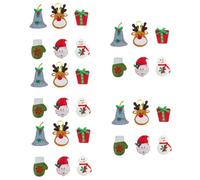 MAGICLULU 5 Ensembles Décoration d'arbre De Noël Décorations De Noël À Suspendre Ornements pour Arbre De Noël Centres De Table De Noël Décorations De Fées À Festons Ornements 6 pièces * 5