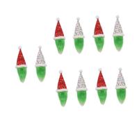 MAGICLULU 5 Ensembles Ensemble De Bouteilles De Vin De Noël Carafe À Vin De Noël avec Aérateur Bouteilles De Vin Verres À Vin De Noël avec Pied Gnomes De Noël Mini 2 pièces * 5