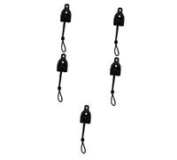 MAGICLULU 5 Ensembles Polyvalent Aveugle Pendaison Bretelles élastique extérieur Store fenêtre intérieur Store Voilage Rope Support Fixe pour Store Enrouleur Support pour Rideau Abdos Brown