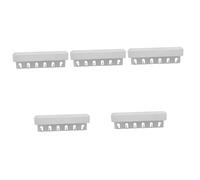 MAGICLULU 5 Ensembles Porte Clés D'entrée Mural sans Clous Tiroir Support De Cintre Cintres Présentoir Flottant Couvercle Étagère De Rangement du Courrier Amovible Pouvoir Blanche Plastique