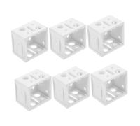 MAGICLULU 5 Ensembles Support De Volet Simple Mini Supports Aveugles Rail Fenêtre Cadre Montage Plafond Soutien Titulaire De Stores Blanche Abdos 6 Pièces * 5