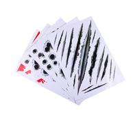 MAGICLULU 5 pièces Autocollants Voiture Effet Fissure Décoratifs Stickers Muraux Personnalisés pour Auto et Réaliste