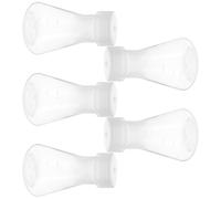 MAGICLULU 5 Pièces Flacons Coniques en Plastique Bouchon 100 Ml pour Laboratoire Chimie Stockage Sécurisé Liquide Prévention des Déversements Expériences Scientifiques
