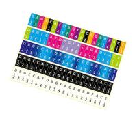 MAGICLULU 5 pièces Lot de Autocollants Kalimba PVC Durables pour Piano à Pouce Notes Colorées pour Apprentissage Débutant sans Résidu et Faciles à Retirer