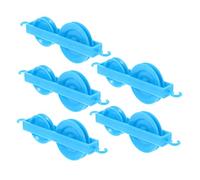 MAGICLULU 5 pièces Outils de Poulie Plastique pour Enseignement Matériel Expérimental Étudiant avec Poulies Fixes et Mobiles