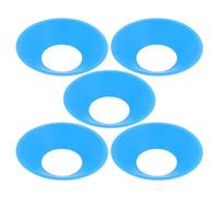 MAGICLULU 5 Pièces Présentoir Ballon de Football Base de Football en PE Bleu Multi-Usage pour Baseball et Basketball, Affichage la Maison, Support de Collection de Souvenirs