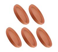 MAGICLULU 5 Pièces Soucoupe en Terre Cuite pour Pot de Fleurs, Plateau Léger et Facile à Nettoyer, Adapté pour Plantes D'intérieur et D'extérieur