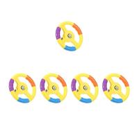 MAGICLULU 5 Pièces Volant en Trois Couleurs la Roue Pilotage Enfants Jouets Voiture Accessoires Accessoire Voiture Volant pour Enfant en Plastique Volant simulé Acier Inoxydable
