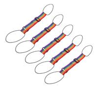 MAGICLULU 5 Sangles à Bagages Élastiques Réglables en Polyester pour Valises Trolley, Lot de 5 Pièces, Accessoire de Voyage Pratique pour Organiser et Sécuriser Plusieurs Paquet