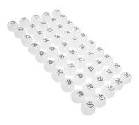 MAGICLULU 50 Boules de Tirage Sort Numérotées 1 à 50 en Plastique sans Couture Blanches, Accessoires pour Activités de Fête et Jeux de Loto, Légères et Résistantes, pour Loterie