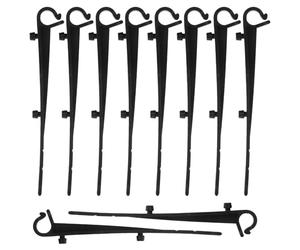 MAGICLULU 50 Clips de Fixation Noirs en Abs pour Protège-gouttière, Montage Facile L'impact du Vent, Adaptés aux Gouttières Résidentielles et Commerciales