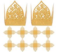 MAGICLULU 50 Pièces Caissettes Chocolat Creuses Dorées Emballages Papier pour Bonbons et Truffes Supports Décoratifs pour Fêtes Mariages et Événements Protection et Présentation Élégante