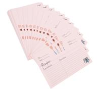 MAGICLULU 50 pièces Cartes de Recettes Compactes de Fiches Décoratives pour Cuisine Mariage et Douches Nuptiales et pour Noter Vos Recettes et Idées